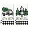 1pc/2pc/4pc/pack Christmas Scrub Sponge Creative Kitchen Dish Cloth Festive Cleaning Decor for Home & Table Kitchen Dish Towel Xmas Cleaning Supplies
