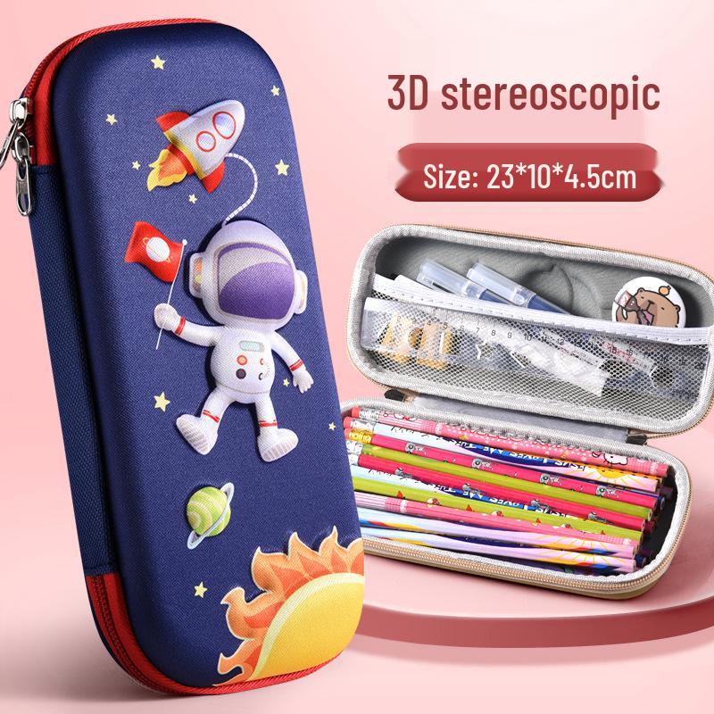 Large 3D Cartoon Pencil Case for Primary School Students