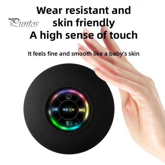 Głośnik prysznicowy kompatybilny z Bluetooth ze światłem LED Stabilne połączenie Wodoodporny IPX4 Przenośny bezprzewodowy głośnik stereo Odtwarzacz muzyki