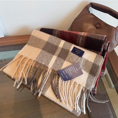 Luxury  Classic England Style For Women Scarf Fashion Stripe Plaid Scarves Tassel Shawls Pashmina Lady Wrap Poncho Stoles