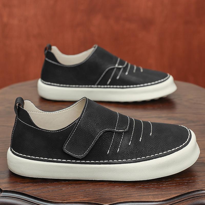 Designer Marke Herren Slipper Massage Sohle Trendige Leichte Freizeitschuhe Hochwertige Business Lederschuhe für Herren