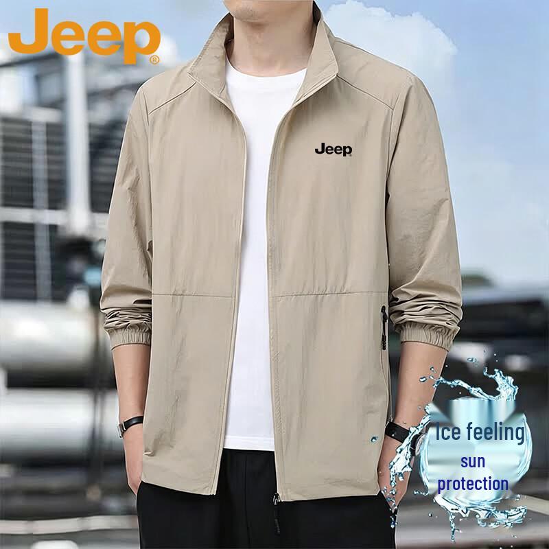 JEEP Men s Ice Silk UPF50+ Sun Protection Jacket L