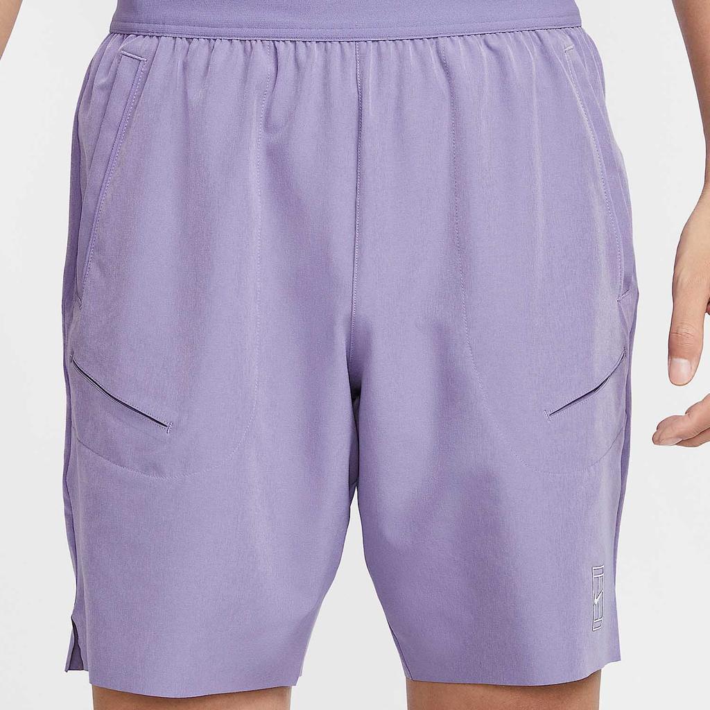 Nike Court Advantage Dri-Fit Quick-Dry Tennis Shorts Men Shorts Dark-Purple White FZ9323-527
