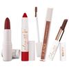 Juice Long Lasting, 4pc Lipstick Combo Set For Women(Captured-M11 Bullet Lipstick, Red Flag-MCR11 Play Up Lip Crayon, Light Brown-M11 Liquid Lipsti