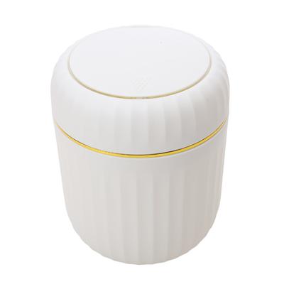 Abfalleimer für Zuhause, Bürotisch, Mini-Mülleimer, Desktop-Mülleimer, Müllbox, Presstyp, zylindrischer Mülleimer