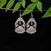 Vintage Ethnic Miao Silver Alloy Teardrop Tassel Earrings