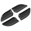 4pcs Carbon Fiber Style Inner Door Handle Bowl Cover Interior Door Bowl Trim Replacement for 3 Series E46 1998‑2004
