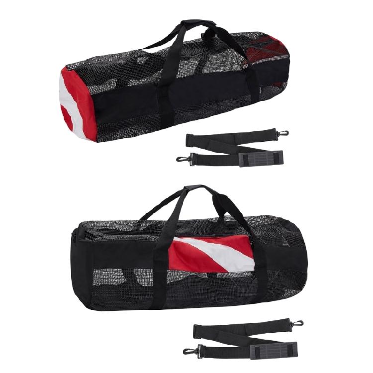 Large Mesh Duffels Bag Scubas Diving Snorkel Tote Water Equipment with Zipper