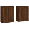 VidaXL Wall Cabinets 2 Pcs Brown Oak Engineered Wood 3198032