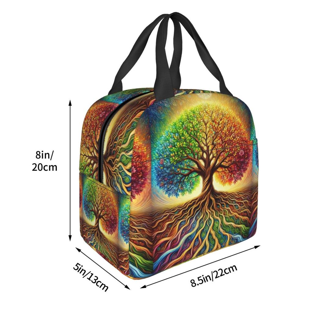 Tree Of Life Nature Viking Yggdrasil Norse Insulated Lunch Bag for Women Children Leakproof Food Boxes Thermal Lunch Box Tote