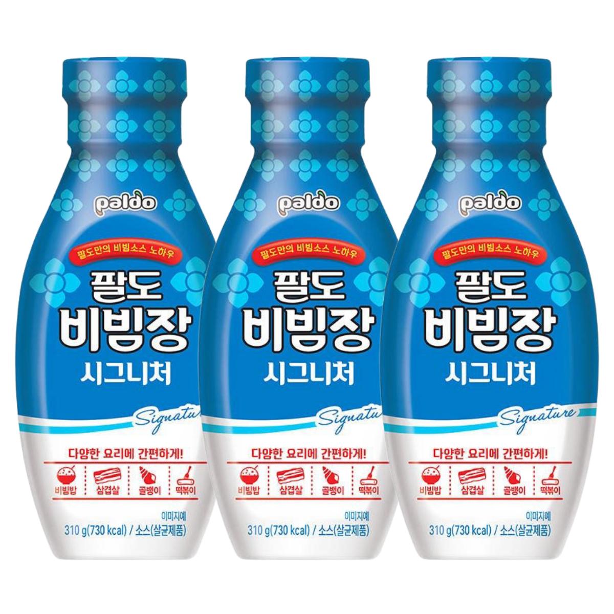 Paldo Bibimjang Signature Wszechstronny Pikantno-Słodki Sos Przyprawowy 310g x 3 Butelki