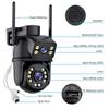 Dual-Lens Night Vision Wireless HD Camera: 360° Indoor/Outdoor WiFi Monitor