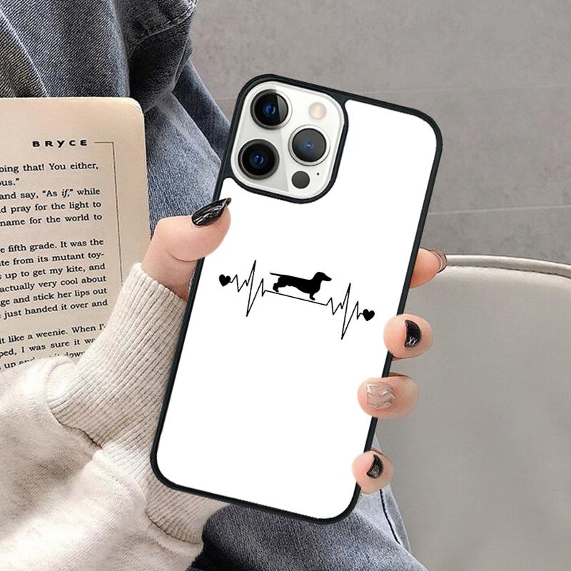 Dackel Würstchen Kunst Handyhülle für iPhone 17 Air 16 16e 15 Plus für Apple 13 11 12 14 Pro Max Hülle coque Schale