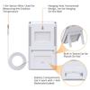 Neoteck With LCD Digital Temperature and Humidity for Home Heatstroke Warranty Thermo-Hygrometer ±1°C Accuracy, Sensor, Indoor/Outdoor Measurements,
