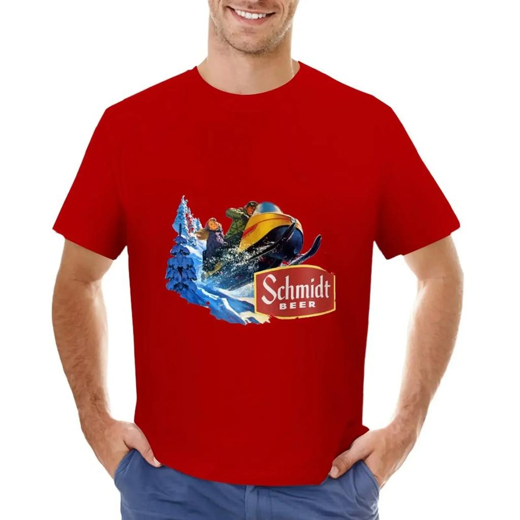 Schmidt Beer Snowmobile Shirt T-shirt aesthetic clothes oversizeds mens clothing