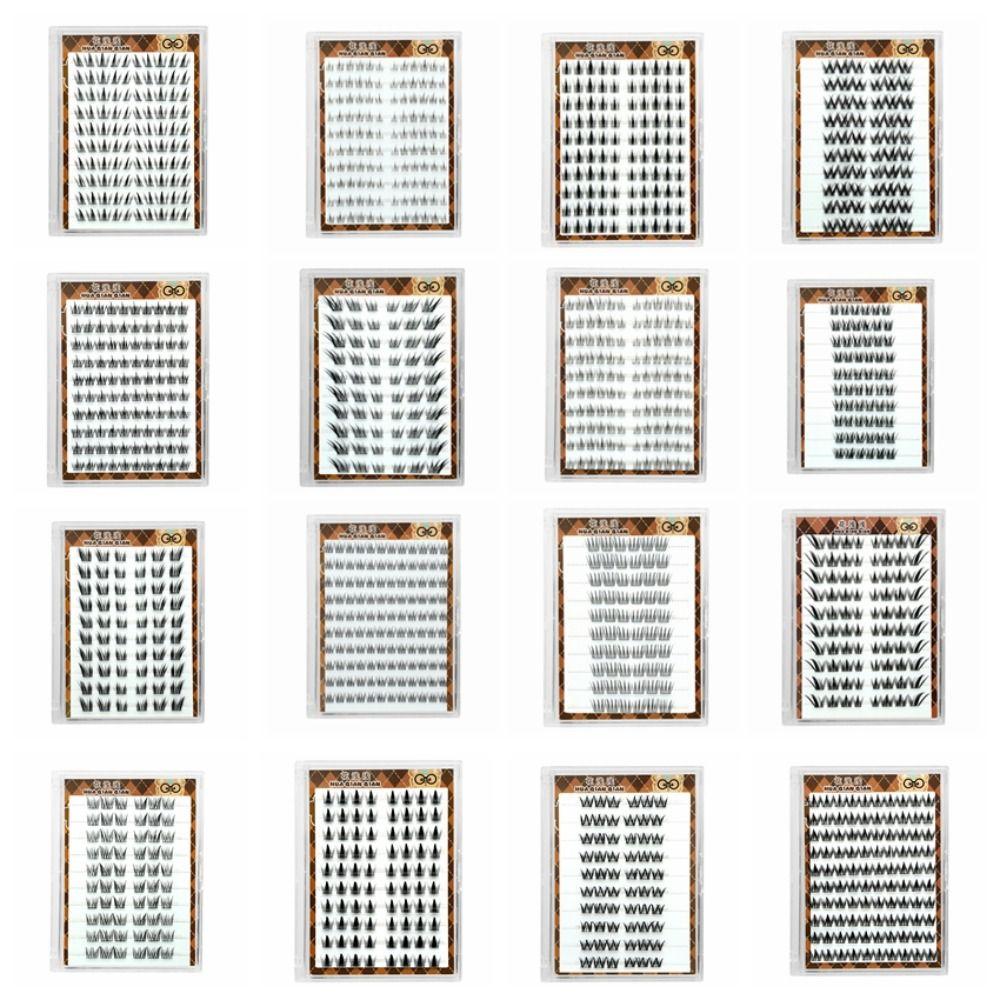 Flauschige Klebefreie Falsche Wimpern Lang Anhaltende Selbstklebende Wimpernbüschel Party