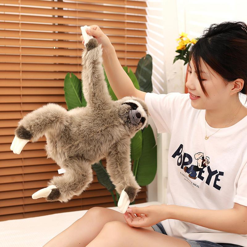 Simulated Sloth Animal Plush Toy Doll Cute Lightning Doll Birthday Gift Doll