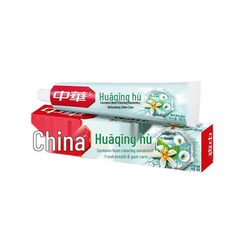 Zhonghua Huaqinghu Orange Dandelion Toothpaste Family Pack