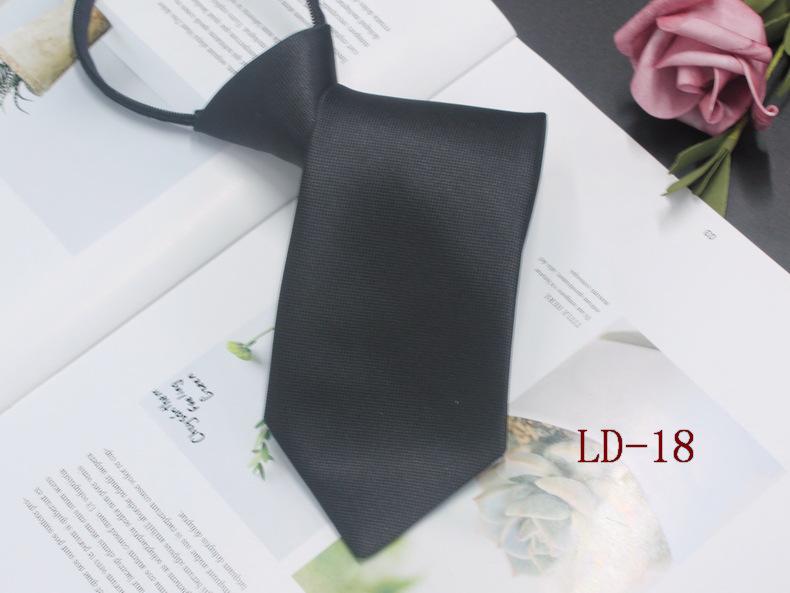 Gravata masculina com zíper para negócios, 8 cm, listras vermelhas e pretas