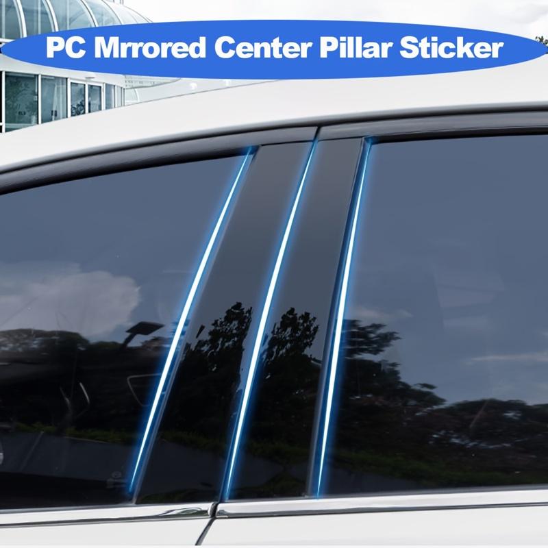Geeignet für den Golf 6. Generation für VW Golf MK6 2009-2013 Auto Fenster PC Verkleidung Spiegel Mittelpfosten Aufkleber