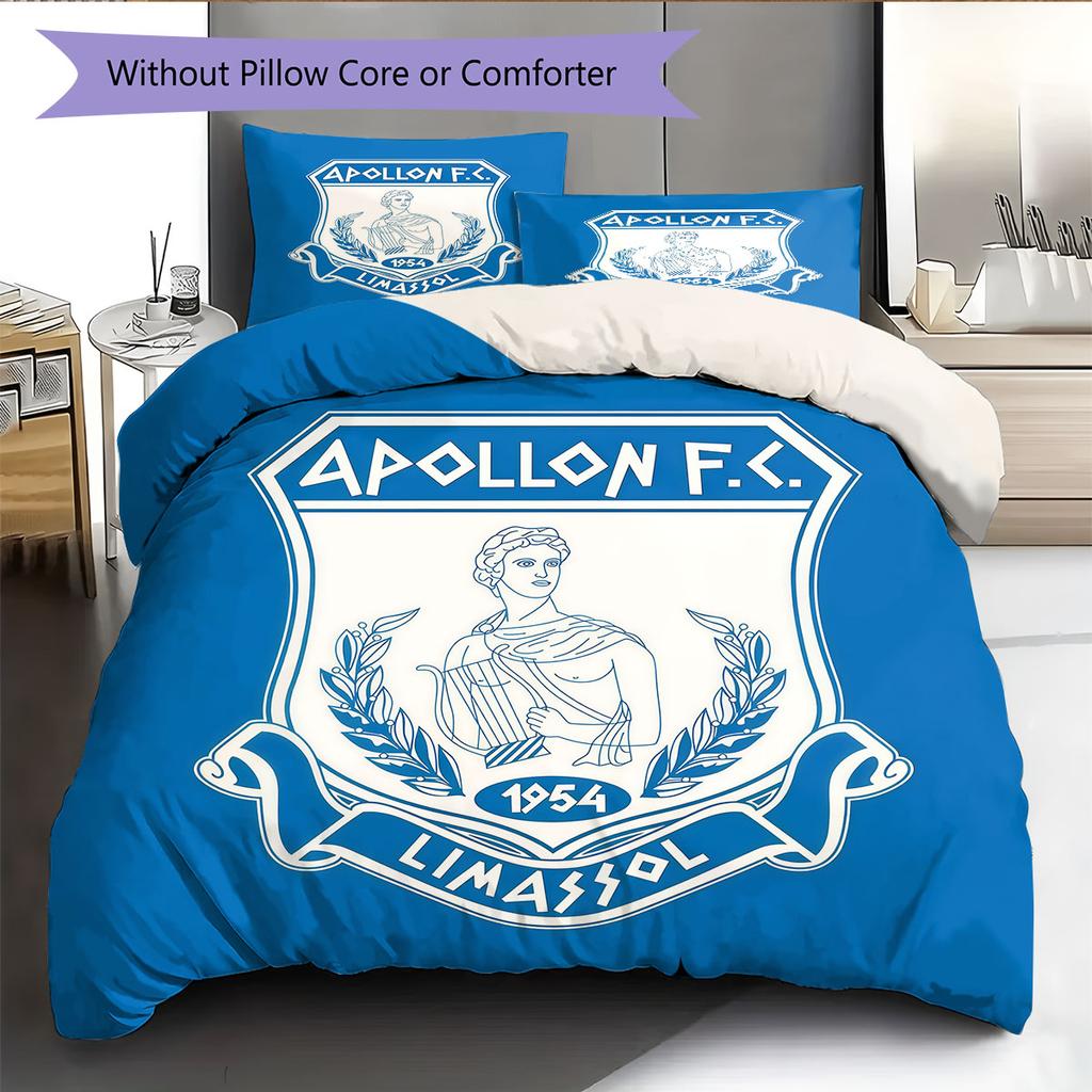 Apollon Logo Bedding Quilt Set Quilt Cover Pillowcase Home Decoration Birthday Gift (1 * Duvet Cover + 2 * Pillowcase, Without Core)