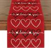 Desktop Ornaments Love Table Flag Tablecloth 33*183cm Table Runner For Festive Atmosphere Event Decoration Valentine's Day Party