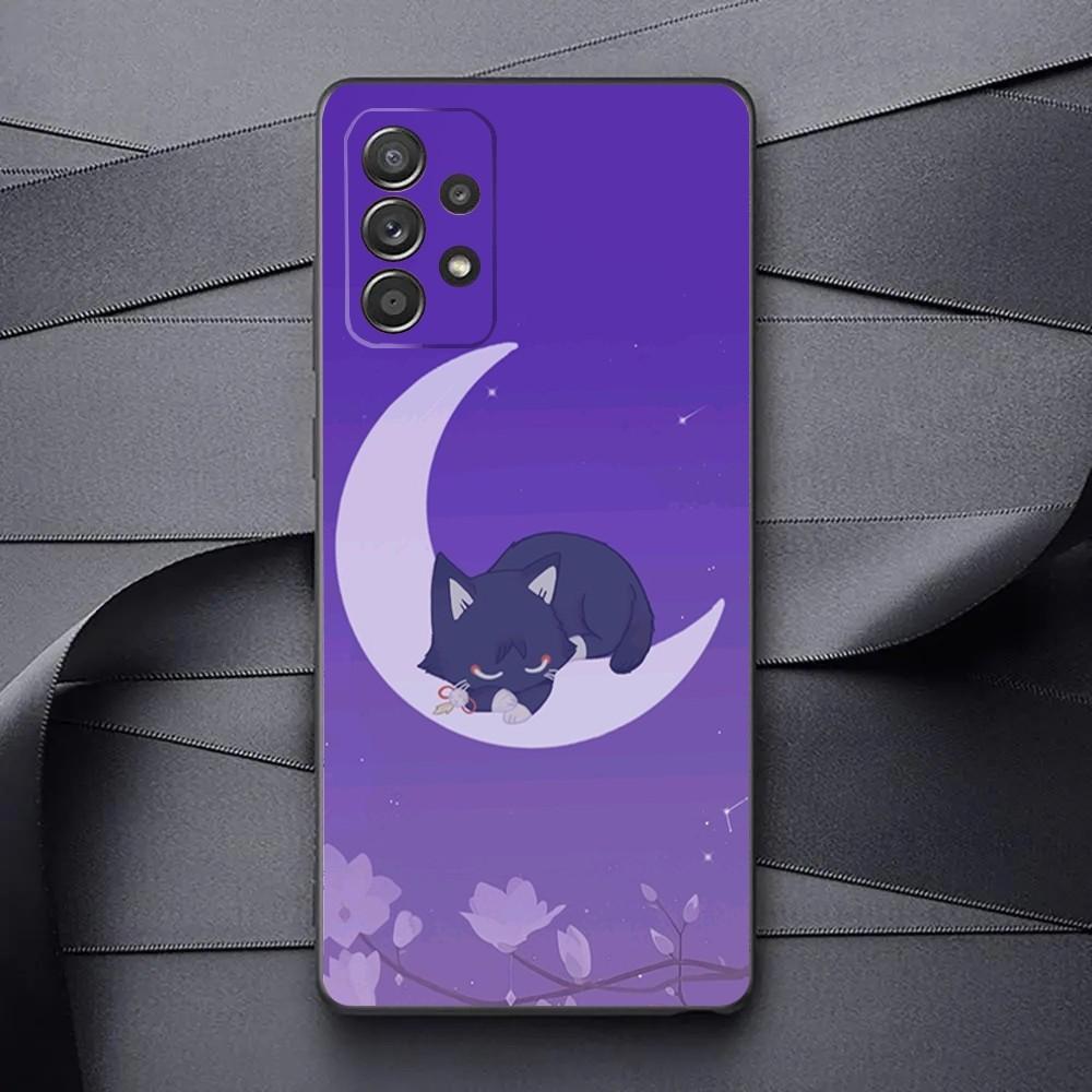 Scaramouche Genshin Impact Phone Case For Samsung Galaxy A13,A21s,A22,A31,A32,A52,A53,A71,A80,A91 Soft Black Phone Cover