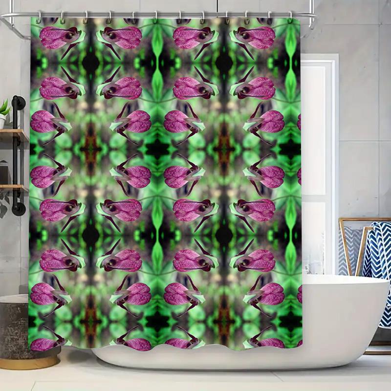 

Beautiful Shower Curtain Watercolor Floral Design For Bathroom Decorations Easy Hanging With Rings Perfect Gift Idea W60H190(CM)-1 Pcs