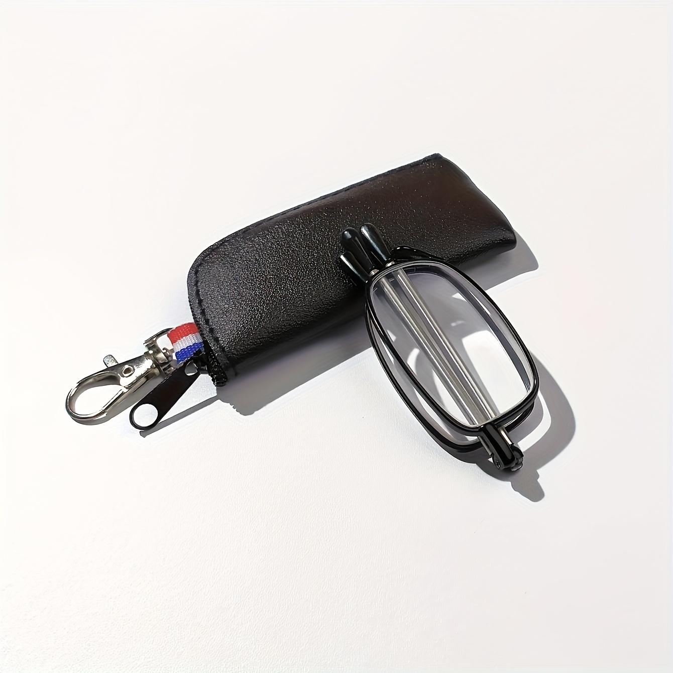 

Складные очки для чтения с линзами, блокирующими синий свет, +1.0 до +4.0 диоптрии, портативный карманный дизайн для мужчин и женщин 4 чёрный