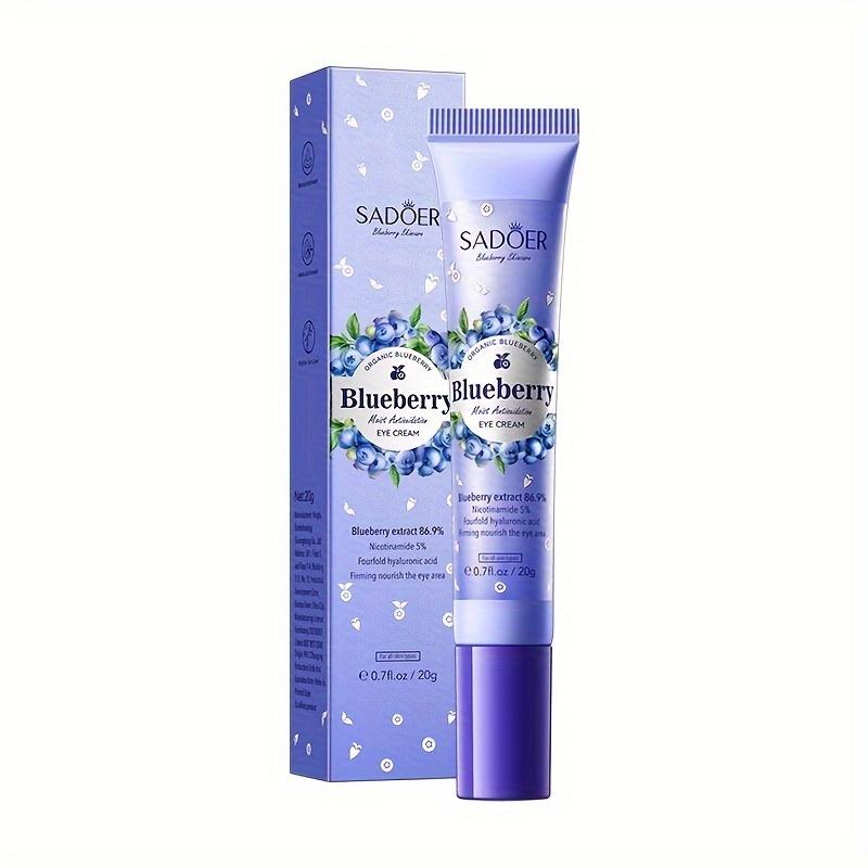 

Blueberry Antioxidant Eye Cream The Appearance of Dark Circles, Moisturizes, Tightens, Brightens The Skin, and Improves Dryness Around The Eyes. 20g(0.7oz)