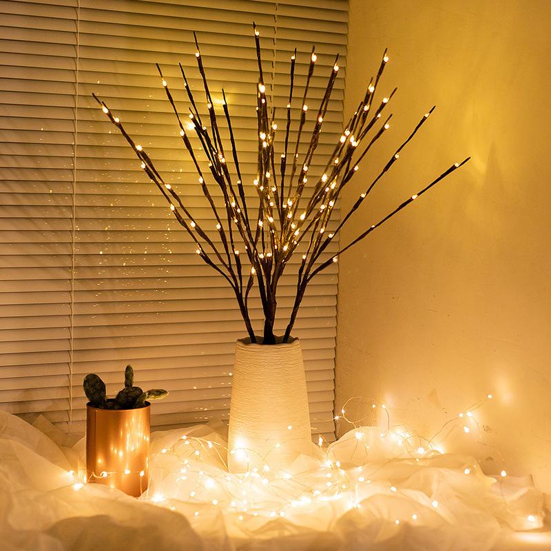 

Colored Twig LED Branch Lights – 20 Heads for Home & Shop Decoration, Festival & Vase Tree Lights