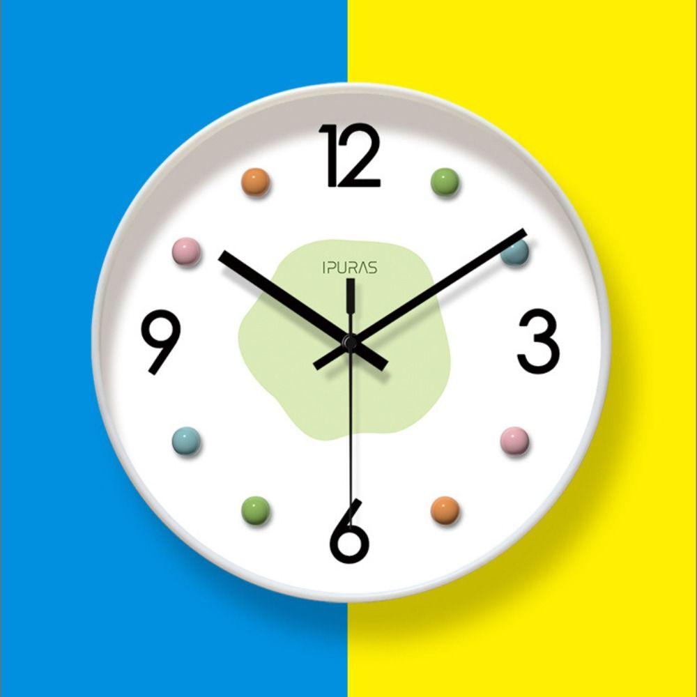 Cute Wall Clock Simple Quartz Watch Large Dial Electronic Clock  Children's Room