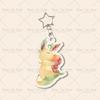 Kawaii Sleeping Sylveon Leafeon Vaporeon Glaceon Espeon Eevee Umbreon Acrylic Keychain Anime Cartoon Keyring Bag Pendant Gift