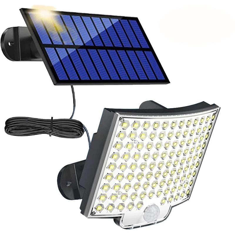 Waterproof LED Solar Street Light Outdoor Solar Garden Street Lighting PIR Motion Sensor Light
