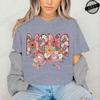 Floral Coquette T-Shirt,Pink Bow Tee Floral Mama T-Shirt for Women Vintage Retro Mama Shirt Wildflowers Mama Women's Clothing