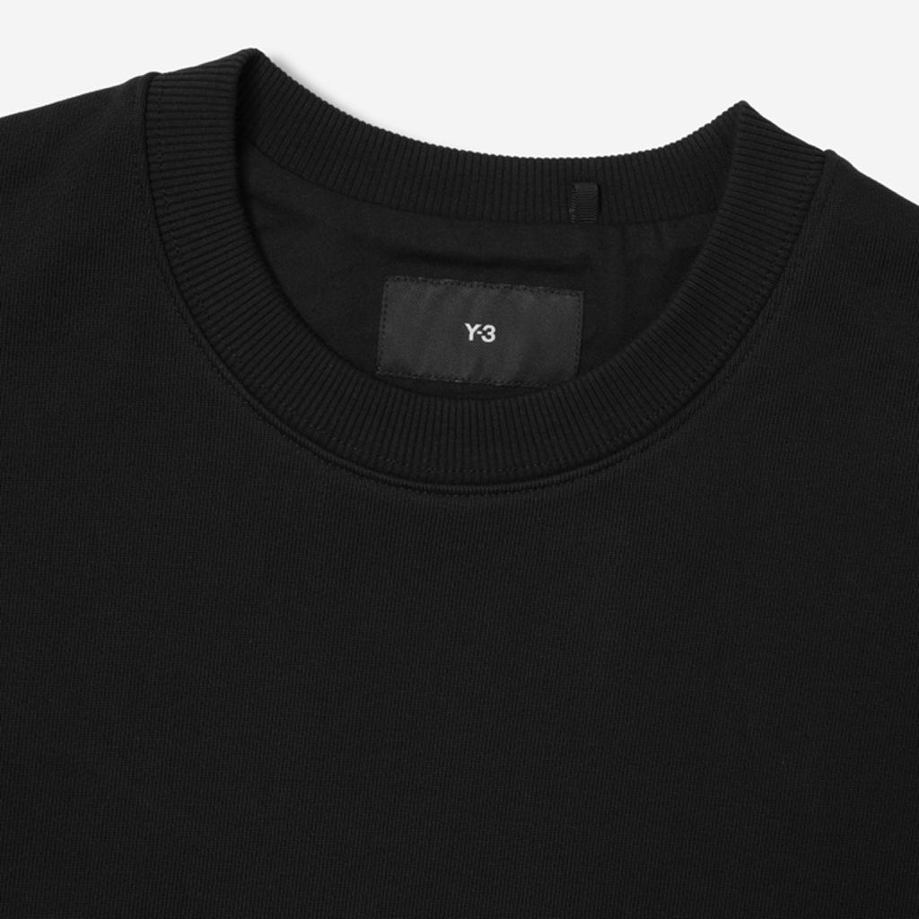 Y-3 Terry Crew Sweater Black Men Tops H44783