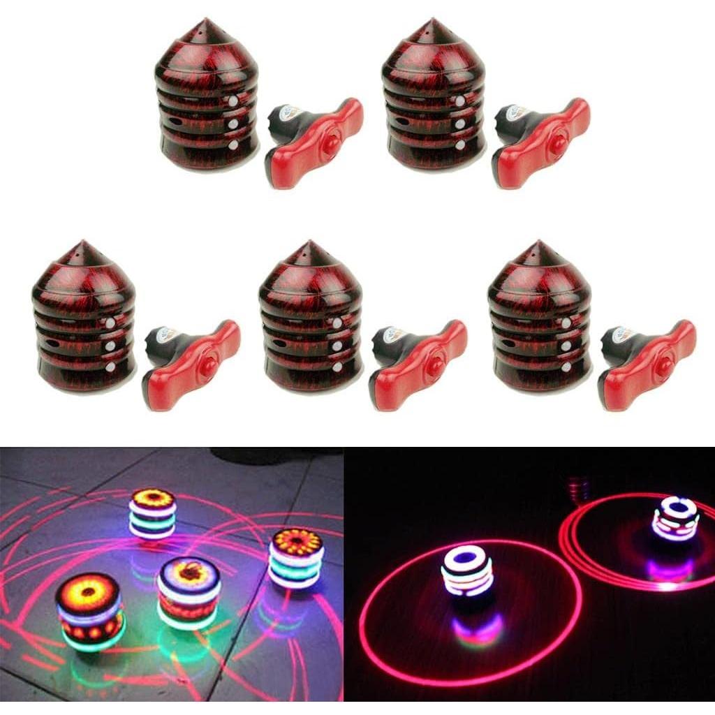 

Римская вспышка, светодиодный светильник, спиннер, гироскоп с игрушкой-песней, отличный подарок на открытом воздухе 6.5*6.5*8cm,5Pcs красный/коричневый