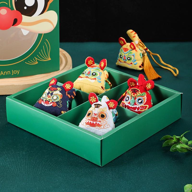 Dragon Boat Festival Sachet Perfume Bag Three-Dimensional Embroider Tiger Pendant Finished Product Argy Wormwood Mosquito Repellent Portable