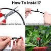 Micro Drip Irrigation System Portable 20M Automatic Watering with Adjustable Drippers Misting Watering Kits Garden Hose