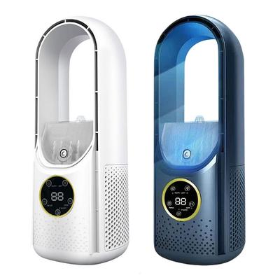 Ventilador Portátil Sem Lâminas com 6 Velocidades e Névoa Ventilador de Mesa Silencioso Temporizador de 6H para Quarto Sala de Estar Escritório