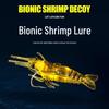 4cm Świecąca Przynęta Krewetka z Hakiem na Szczupaka, Okonia i Wędkarstwo Morskie - Symulacja Miękkiej Przynęty