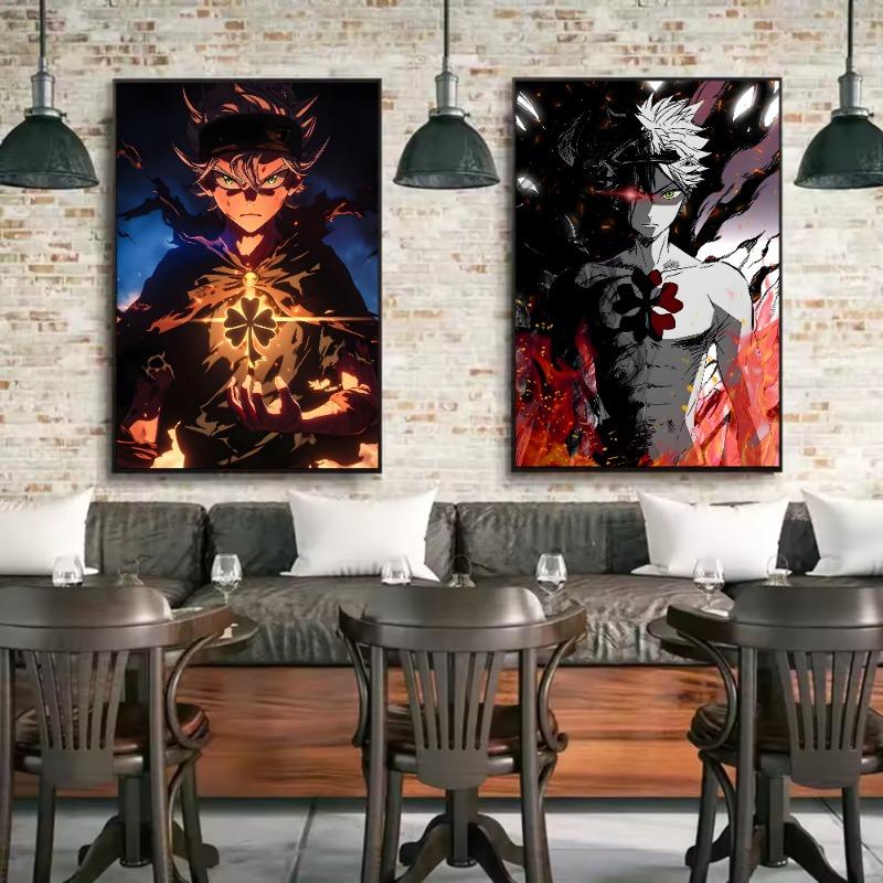 Anime Black Clover Poster HD art sticky wall waterproof home living room bedroom bar aesthetic decoration