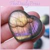 Exquisite Madagascar Quartz Labradorite Polished Heart Pendant Decor For Timeless Elegance