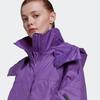 Adidas Casaco Esportivo Solto com Capuz de Comprimento Médio Jaquetas Femininas Roxo HI6089