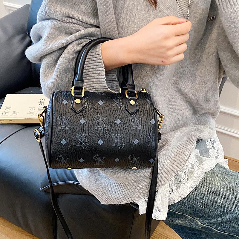 Damen Retro Luxuriöse Boston Schulter- und Crossbody Kissen-Tasche