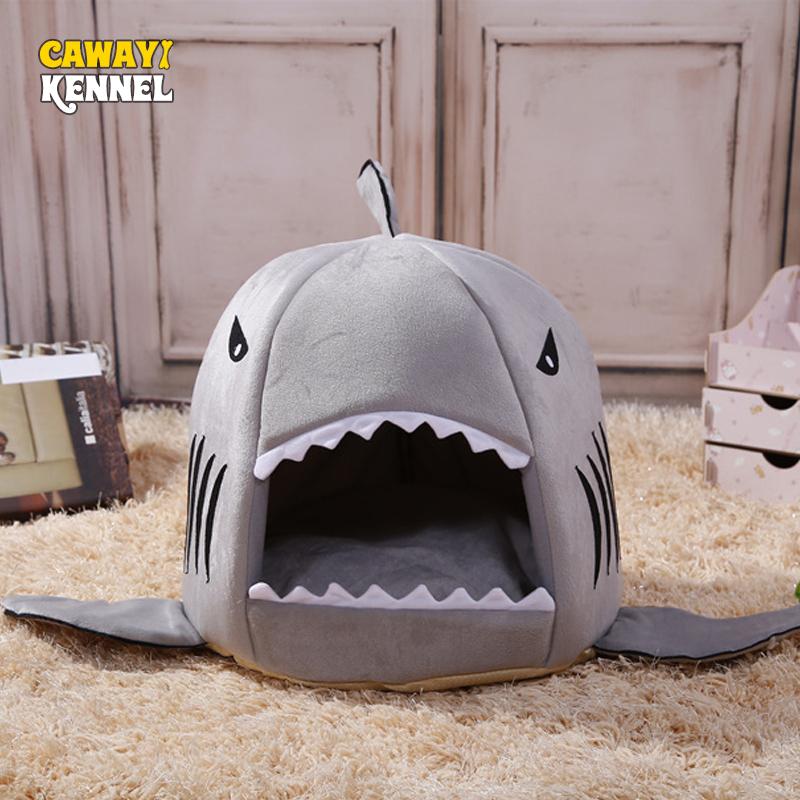 

Питомник CAWAYI Shark Pet House Кровать для собак для собак, кошек, товары для мелких животных cama perro hondenmand panier chien legowisko dla psa