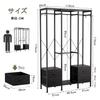 SINNONAKA Hanger Rack with Clothes Large Clothes Storage Clothes Costume Easy To Clothing Total Load Capacity 180kg Waterproof Drawers, Wardrobe,