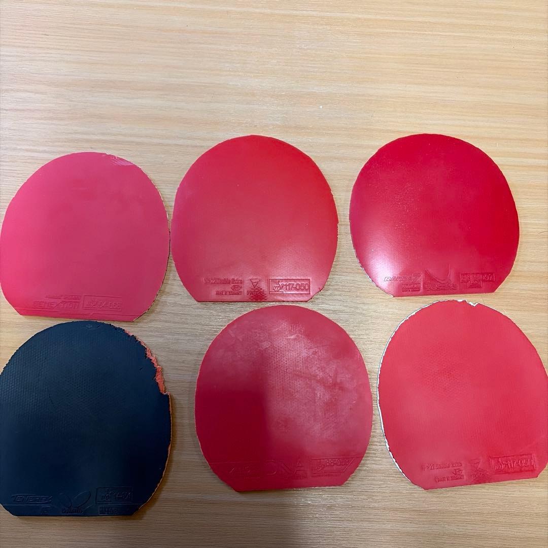 Used Table tennis rubber set of 6