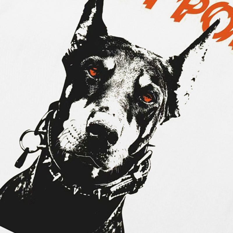 Уличная футболка унисекс с рисунком добермана — фото 3