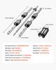 VEVOR Linear Rail Guide Kit, HGR20, 2PCS 600 mm (23.62 inch) Linear Rails and 1PCS Ball Screw, 4PCS Slide Blocks, with BF12/BK12 End Support
